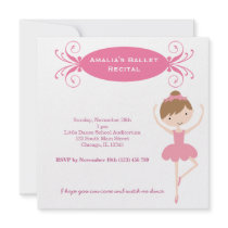 Ballet Recital Custom Invitation