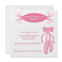 Ballet Recital Personalized Announcements