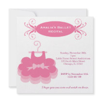 Ballet Recital Personalized Announcements