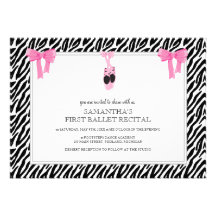 Ballet Recital Invitations
