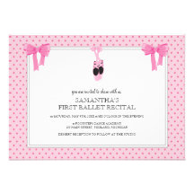 Ballet Recital Invitations