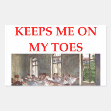 ballet rectangle stickers