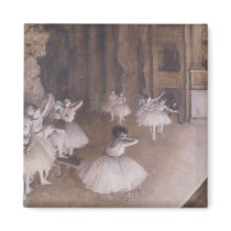 Ballet Rehearsal on the Stage, 1874 Refrigerator Magnet