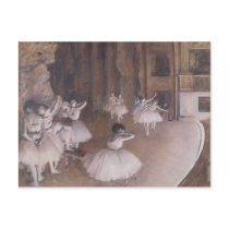 Ballet Rehearsal on the Stage, 1874 Postcards