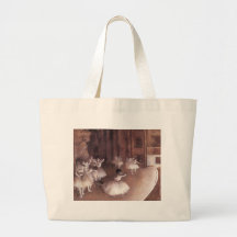 Ballet Rehearsal On The Stage Canvas Bags