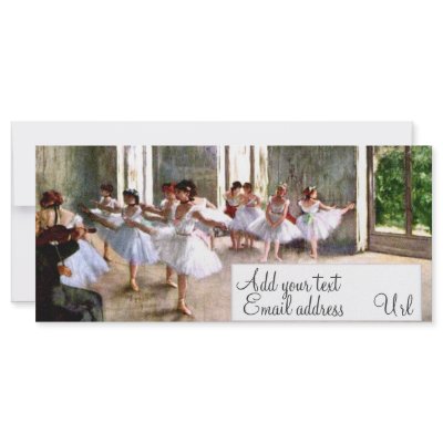 Ballet Rehearsal Rack Cards by junebug042