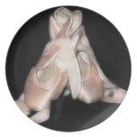 Ballet Shoes Fractal Dinner Plates
