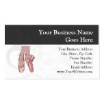 Ballet Slippers Toe Shoes Business Card Template