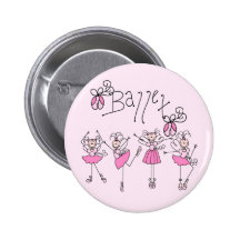 Ballet T-shirts and Gifts Buttons