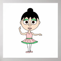 Ballet Third Position Poster - Ballerinas Series