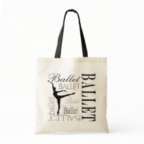 Ballet Tote (customizable) - Arabesque Canvas Bag