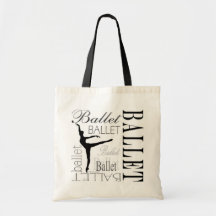 Ballet Tote (customizable) - Arabesque Canvas Bag