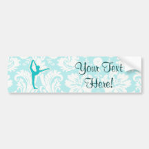 Ballet turquoise autocollants pour voiture