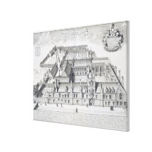 Balliol College, Oxford, from 'Oxonia Illustrata', Gallery Wrap Canvas