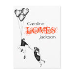 Ballloons and Love postcards