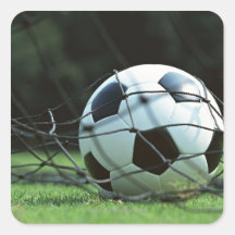Ballon de football 3 autocollant carré