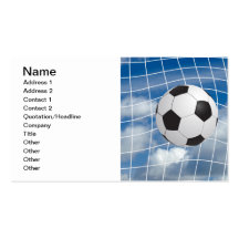 Ballon de football cartes de visite professionnelles