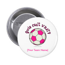 Ballon de football dans le rose badges avec agrafe