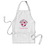 Ballon de football dans le rose tabliers