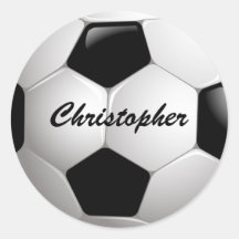 Ballon de football personnalisable autocollants