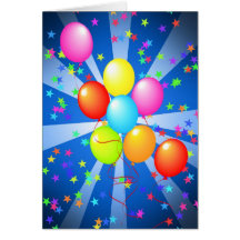 ballon de joyeux anniversaire cartes de vœux