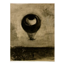 Ballon d'oeil carte postale
