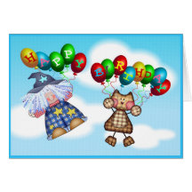 Ballons d'anniversaire carte