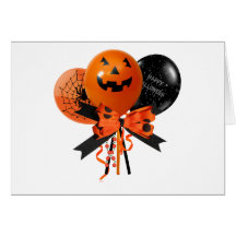 Ballons de Halloween Carte