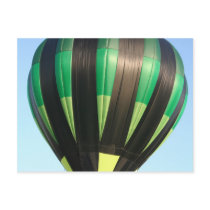 Balloon, airborne!  xlta postcard