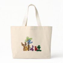 balloon animal group canvas bag