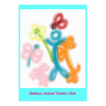 Balloon Animal Twister Profile Card Business Cards