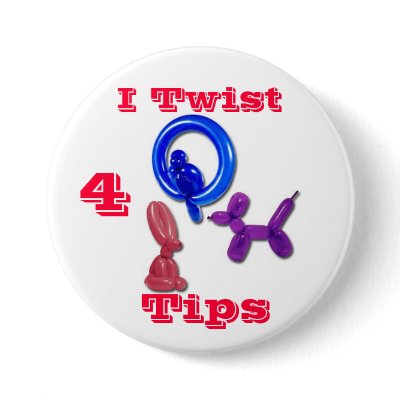 balloon_animals, I Twist, 4, Tips Pinback Buttons by drdrumtastick