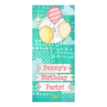 Balloon Birthday Party Invitations