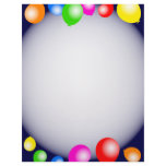 Balloon Border Letterhead Template