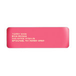 Balloon Button Return Address Label