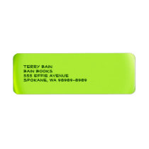 Balloon Button Style Return Address Labels