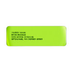 Balloon Button Style Return Address Label
