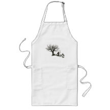 Balloon Clown Old Tree & Black Birds Original Apron