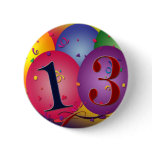Balloon Decorations for 13th birthday Button