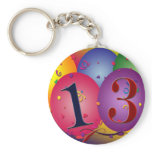 Balloon Decorations for 13th birthday Key Chain