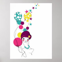 Balloon Dolly Print