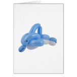 Balloon dolphin greeting cards