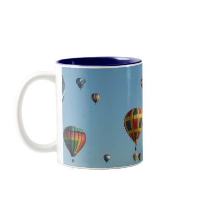Balloon Fiesta Two-Tone Mug by katdavis