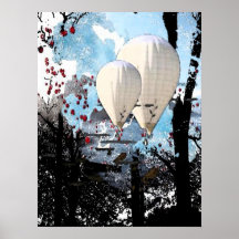 Balloon Forest Poster