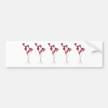Balloon Hearts Bumper Sticker