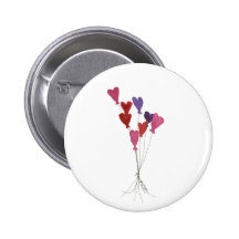 Balloon Hearts Button