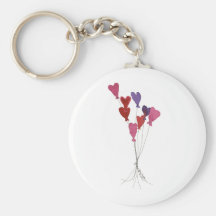 Balloon Hearts Keychain