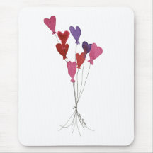 Balloon Hearts Mousepad