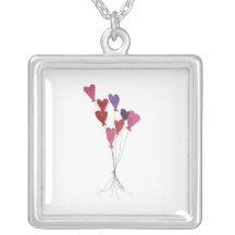Balloon Hearts Necklace