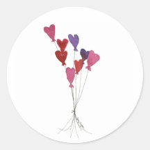 Balloon Hearts Sticker